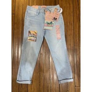 Squeeze Skinny Jean W/Hair Accessory Size 6